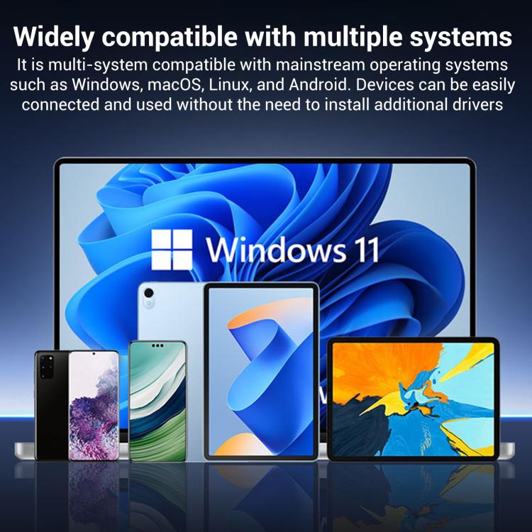 HUB 8 en 1 USB-C a SSD M.2 + HDTV + 2 x USB 3.2+ Audio + PD + Lector de tarjetas SD/TF, 8 in 1 with USB 3.2 + USB 3.2