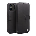 QIALINO Estuche de cuero con tapa horizontal magnética comercial con ranuras para tarjetas y billetera, For iPhone 12 mini, For iPhone 12 / 12 Pro, For iPhone 12 Pro Max
