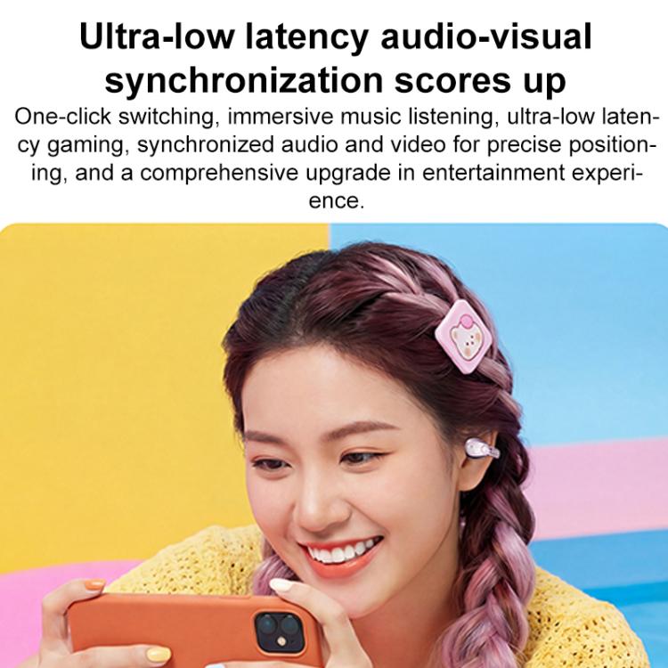 Auriculares Bluetooth D MOOSTER D101 OWS con diseño de clip para la oreja y cancelación de ruido
