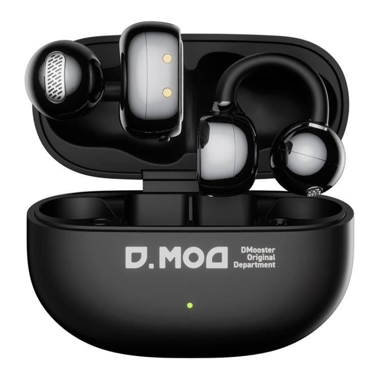 Auriculares inalámbricos Bluetooth D MOOSTER D68 con clip y parte trasera abierta