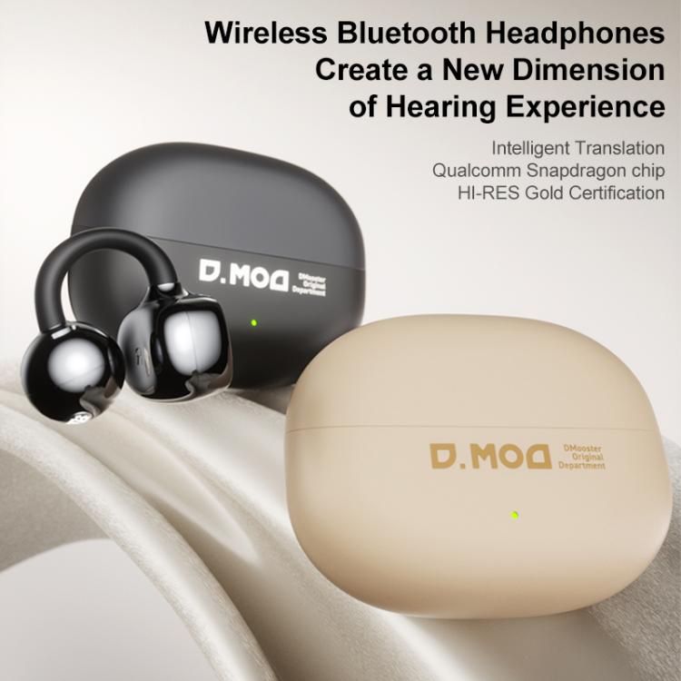 Auriculares inalámbricos Bluetooth D MOOSTER D68 con clip y parte trasera abierta