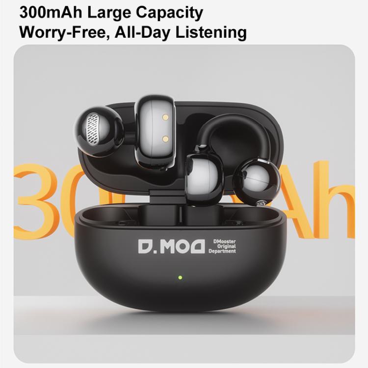 Auriculares inalámbricos Bluetooth D MOOSTER D68 con clip y parte trasera abierta