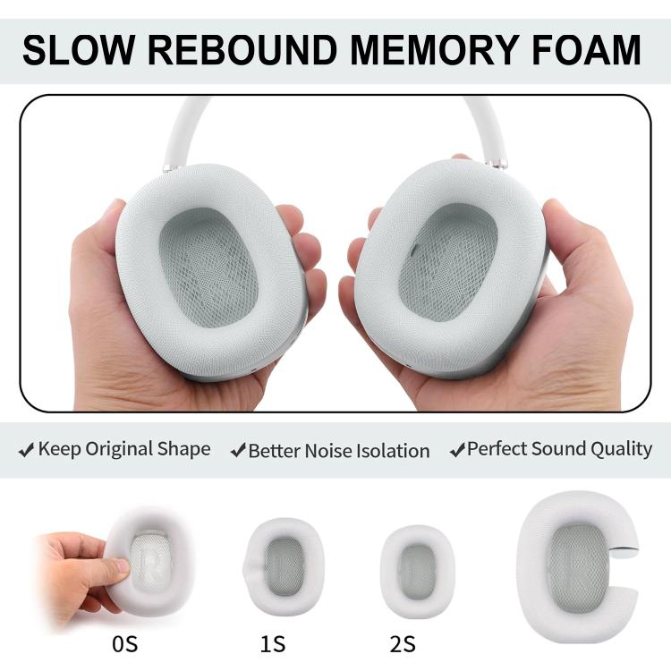 XDcase 1 par de almohadillas magnéticas de esponja de repuesto de tacto suave para los oídos, For AirPods Max