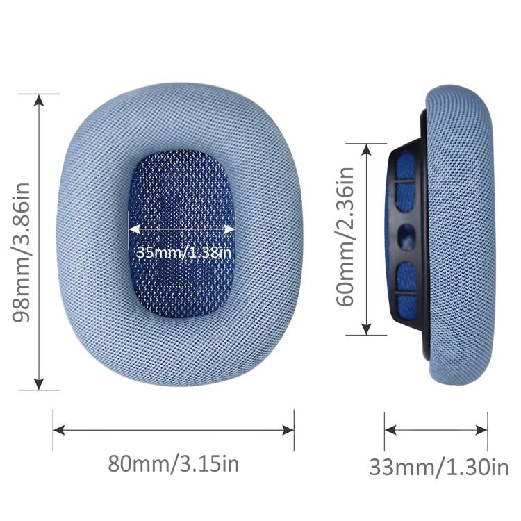 XDcase 1 par de almohadillas magnéticas de esponja de repuesto de tacto suave para los oídos, For AirPods Max