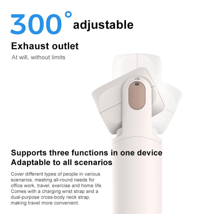 Ventilador portátil plegable de alta velocidad F03 con pantalla digital