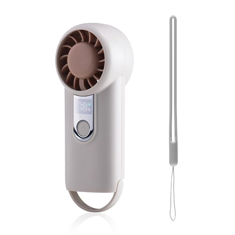 H07 Mini Ventilador de mano de alta velocidad con pantalla digital