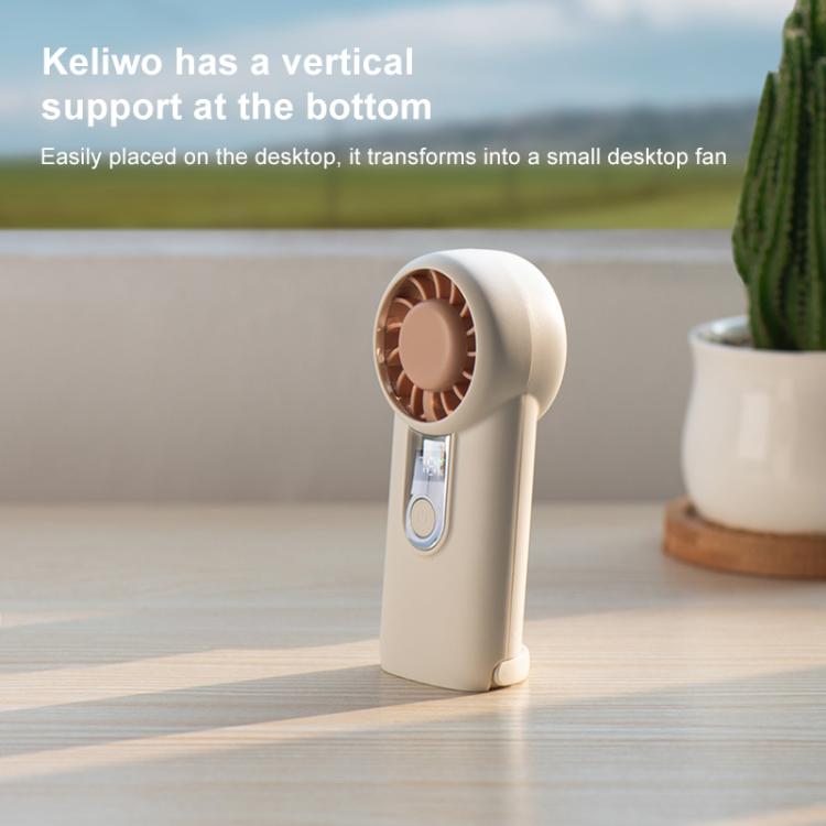 H07 Mini Ventilador de mano de alta velocidad con pantalla digital
