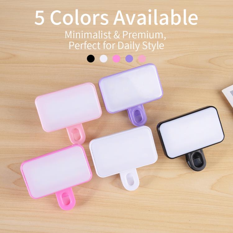Mini luz de relleno portátil con clip, 150 mAh, sin cable de carga., 150mAh