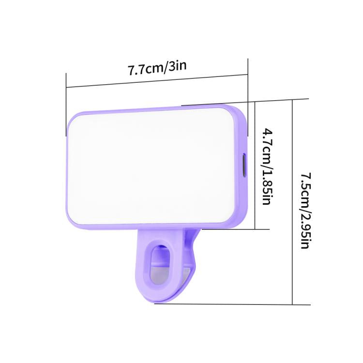 Mini luz de relleno portátil con clip, 150 mAh, sin cable de carga., 150mAh