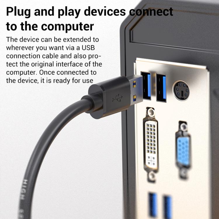 Cable de datos bidireccional USB 3.0 macho a macho para carcasa de disco duro externo WG135, 0.3m, 0.5m, 1m, 1.5m, 2m, 3m, 5m