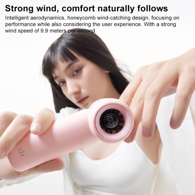 Mini ventilador portátil silencioso de alta velocidad L03 con pantalla digital