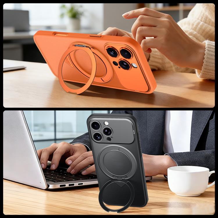 SULADA se transforma en una funda para teléfono 17 Pro semitransparente mate con soporte magnético giratorio., For iPhone 17 Pro Max, For iPhone 17 Pro, For iPhone 16 Pro Max, For iPhone 16 Pro