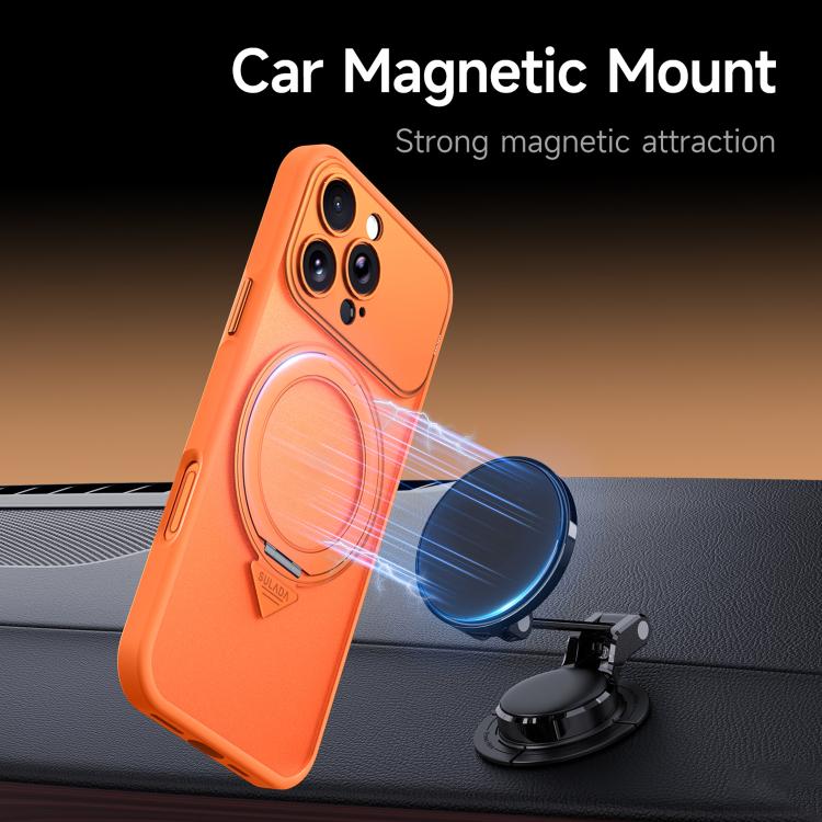 SULADA se transforma en una funda para teléfono 17 Pro semitransparente mate con soporte magnético giratorio., For iPhone 17 Pro Max, For iPhone 17 Pro, For iPhone 16 Pro Max, For iPhone 16 Pro