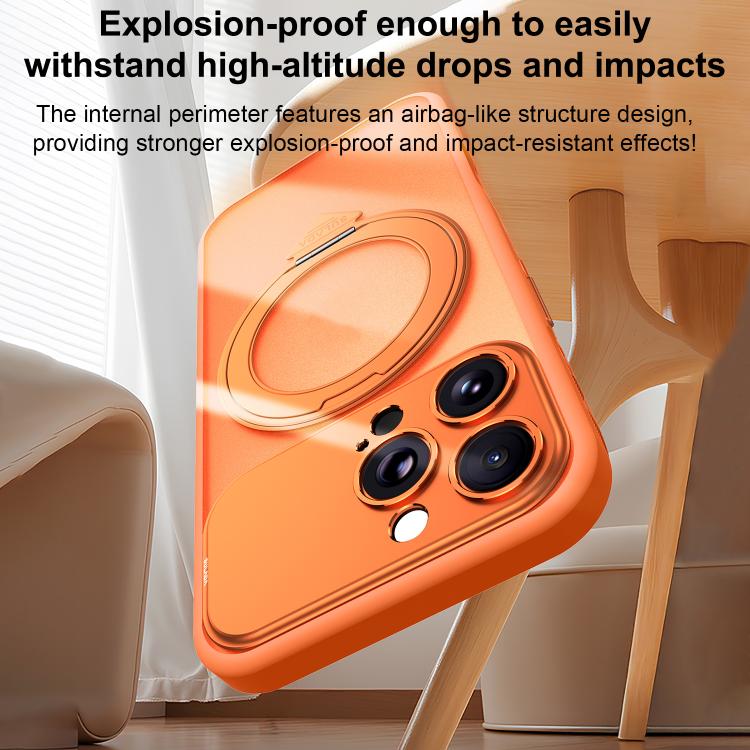 SULADA se transforma en una funda para teléfono 17 Pro semitransparente mate con soporte magnético giratorio., For iPhone 17 Pro Max, For iPhone 17 Pro, For iPhone 16 Pro Max, For iPhone 16 Pro