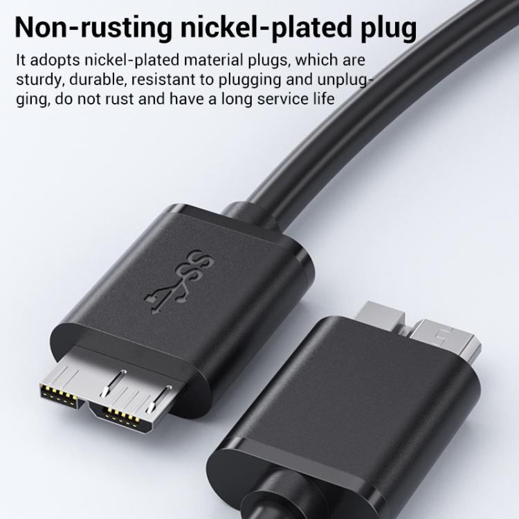 Cable de datos para carcasa de disco duro externo WG137 USB 3.0 macho a Micro-B macho, 0.3m, 0.5m, 1m, 1.5m, 2m