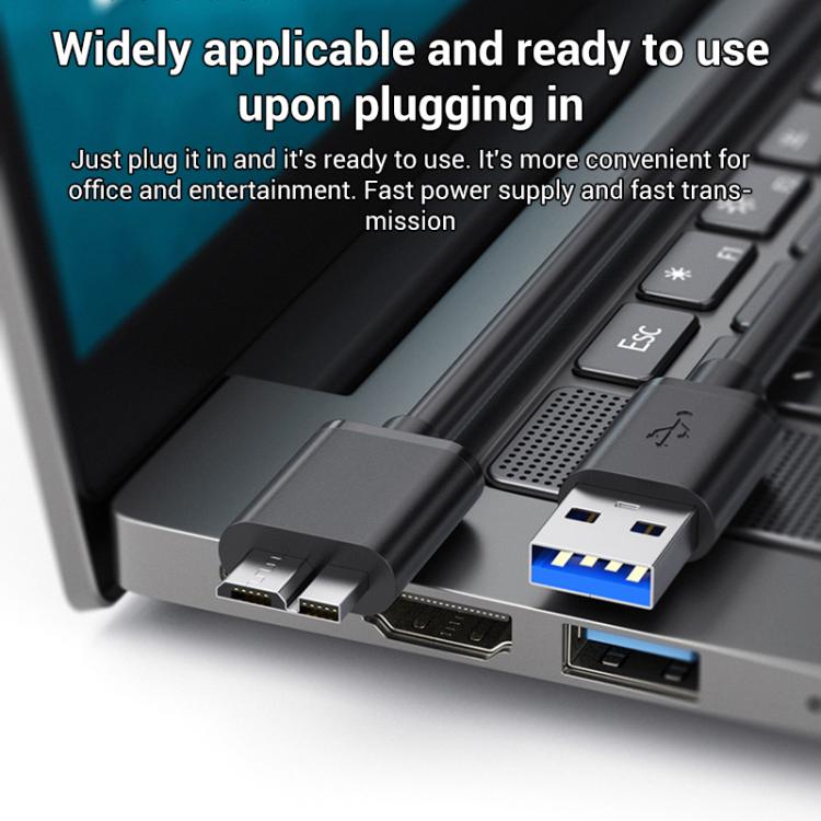 Cable de datos para carcasa de disco duro externo WG137 USB 3.0 macho a Micro-B macho, 0.3m, 0.5m, 1m, 1.5m, 2m
