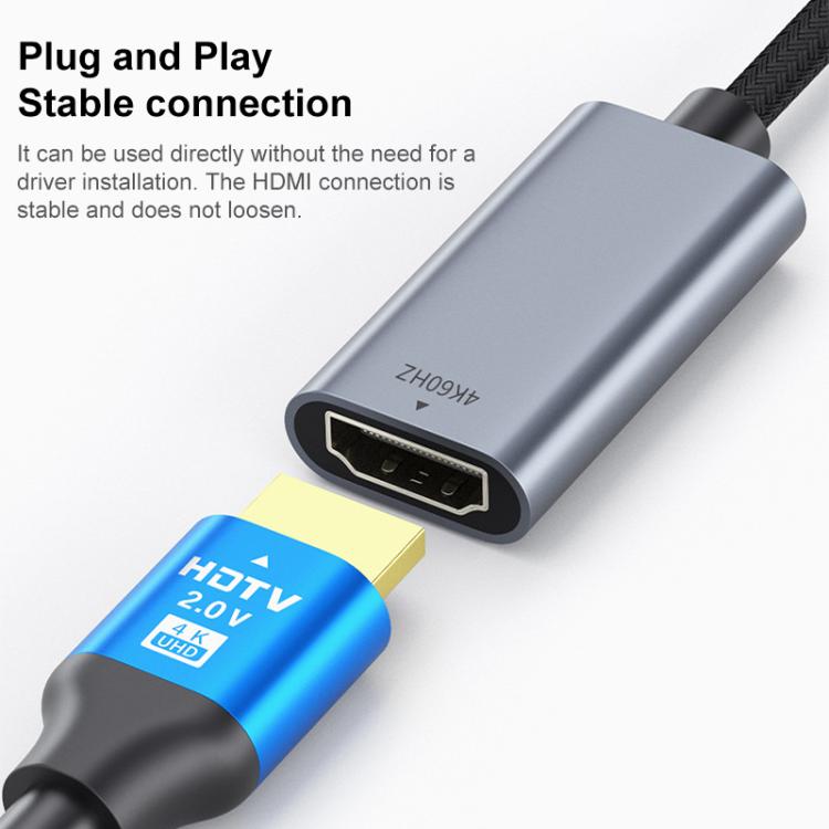 Cable adaptador USB-C / Tipo-C a HDMI para duplicación de pantalla HD, 4K 30Hz, 4K 60Hz, 8K 60Hz