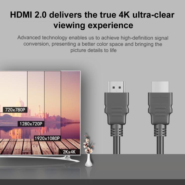 Cable de conexión HDMI 2.0 4K para televisores, ordenadores y monitores de vídeo HD, 1m, 1.8m, 2m, 3m, 5m