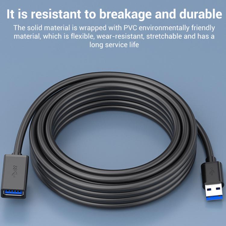 Cable de extensión USB 3.0 macho a hembra WG138 para transferencia de datos, compatible con ordenadores, unidades USB y ratones., 0.3m, 0.5m, 1m, 1.5m, 2m, 3m, 5m