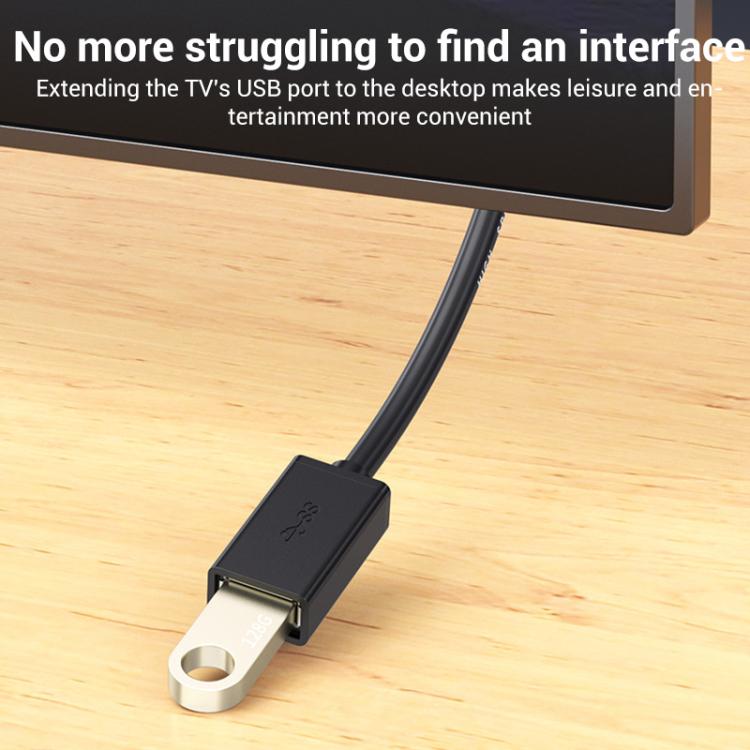 Cable de extensión USB 3.0 macho a hembra WG138 para transferencia de datos, compatible con ordenadores, unidades USB y ratones., 0.3m, 0.5m, 1m, 1.5m, 2m, 3m, 5m