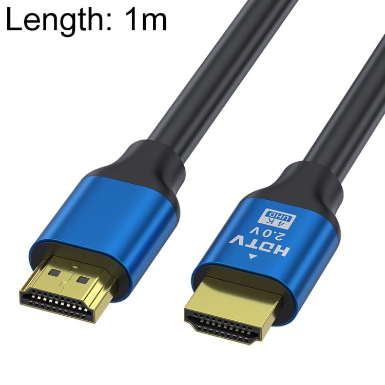 Cable de vídeo HDTV HDMI 2.0 de alta velocidad 4K Ultra HD con conexión chapada en oro, 0.5m, 1m, 1.5m, 2m, 3m, 5m, 10m, 15m, 20m