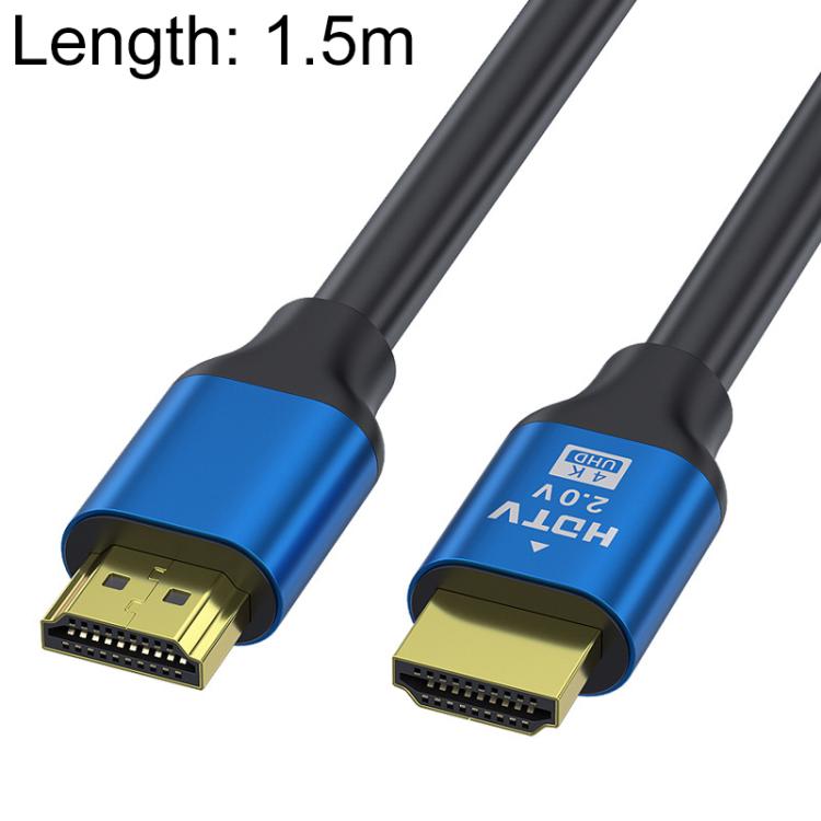 Cable de vídeo HDTV HDMI 2.0 de alta velocidad 4K Ultra HD con conexión chapada en oro, 0.5m, 1m, 1.5m, 2m, 3m, 5m, 10m, 15m, 20m