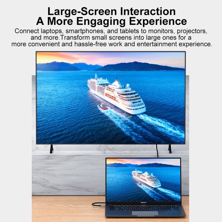 Cable trenzado adaptador de vídeo Ultra HD 8K de USB-C a DisplayPort 1.4, 1m, 2m, 1m 8K Bidirectional, 1.5m 8K Bidirectional, 2m 8K Bidirectional, 3m 8K Bidirectional