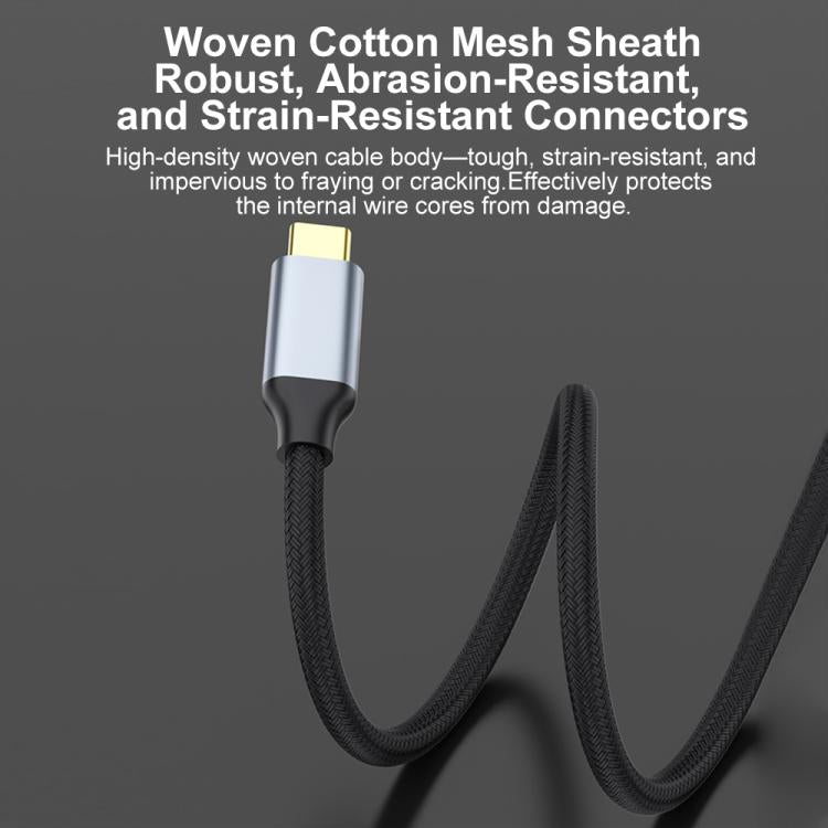 Cable trenzado adaptador de vídeo Ultra HD 8K de USB-C a DisplayPort 1.4, 1m, 2m, 1m 8K Bidirectional, 1.5m 8K Bidirectional, 2m 8K Bidirectional, 3m 8K Bidirectional