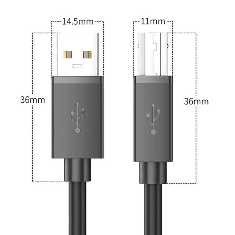 Cable USB 2.0 de alta velocidad de USB-A a USB-B para impresoras, escáneres, impresoras de escritorio y dispositivos digitales., 0.5m, 1m, 1.5m, 2m, 3m, 5m, 8m, 10m