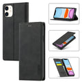 LC.IMEEKE Estuche de cuero de PU + TPU mate a prueba de golpes con tapa horizontal ultrafina de magnetismo fuerte con soporte y ranuras para tarjetas y billetera, For iPhone 11, For iPhone 11 Pro, For iPhone 11 Pro Max                                  ...