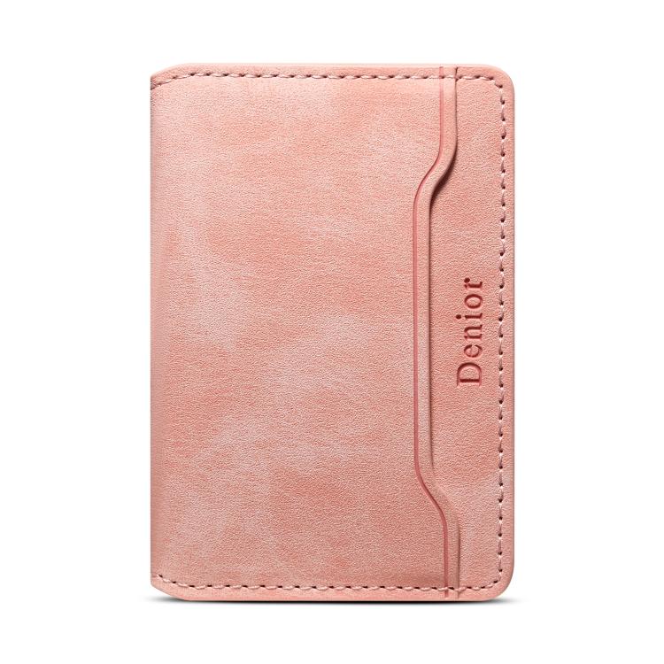 Cartera magnética con tarjetero Denior V08+1 de textura retro de cuero vegano