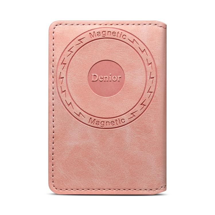 Cartera magnética con tarjetero Denior V08+1 de textura retro de cuero vegano