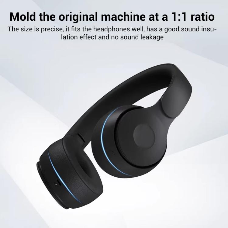 XDcase 1 par de almohadillas de repuesto de cuero proteico para auriculares con herramienta de palanca, For Beats Solo Pro Wireless