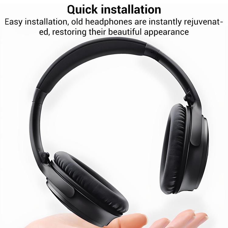XDcase 1 par de almohadillas de repuesto de cuero proteico para auriculares con herramienta de apertura., For Bose QuietComfort 35 / 35 II