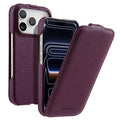 Funda para teléfono Melkco con textura de lichi, apertura vertical y magnética, de cuero genuino., For iPhone 17 Pro Max, For iPhone 17 Pro, For iPhone 17, For iPhone Air