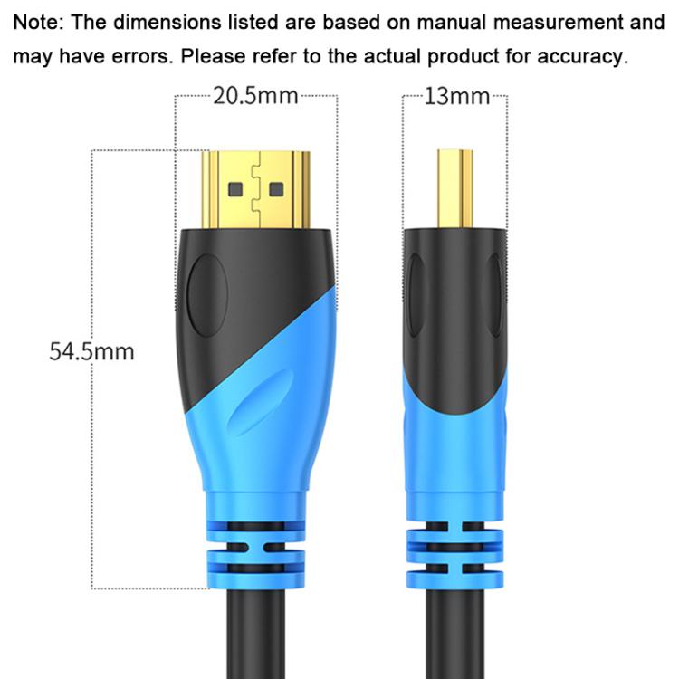 Cable HDMI WG143 versión 2.0 para conexión de datos de TV 4K/60Hz, 0.5m, 1m, 1.5m, 2m, 3m, 5m, 10m, 12m, 15m, 20m