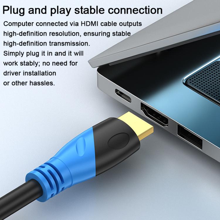 Cable HDMI WG143 versión 2.0 para conexión de datos de TV 4K/60Hz, 0.5m, 1m, 1.5m, 2m, 3m, 5m, 10m, 12m, 15m, 20m