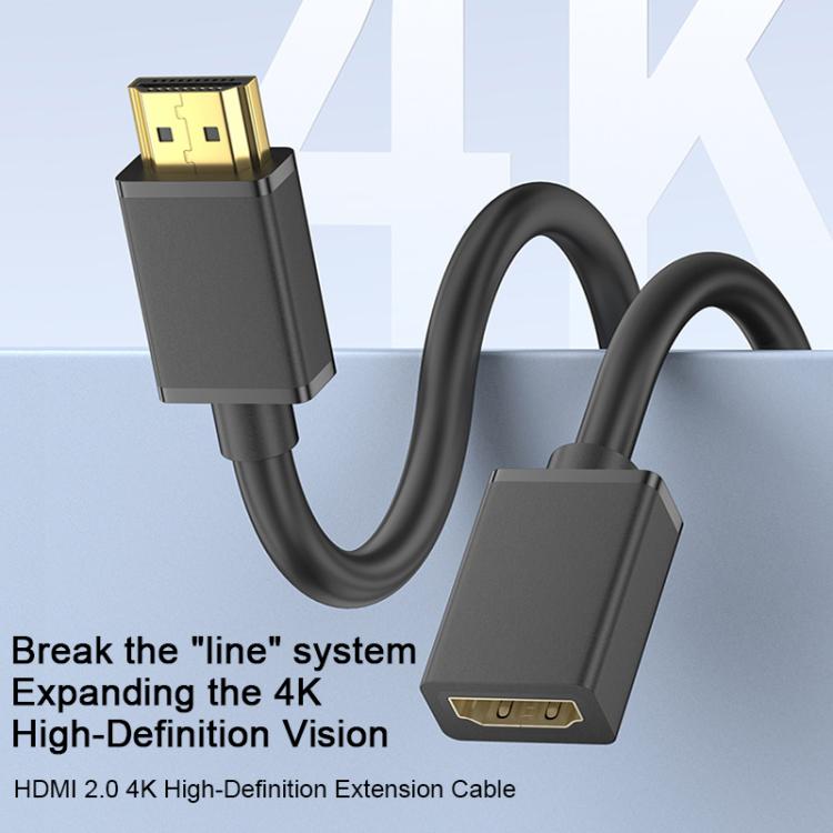 Cable de extensión HDMI 2.0 4K HDTV WG145 (macho a hembra), 0.5m, 1m, 1.5m, 2m, 3m