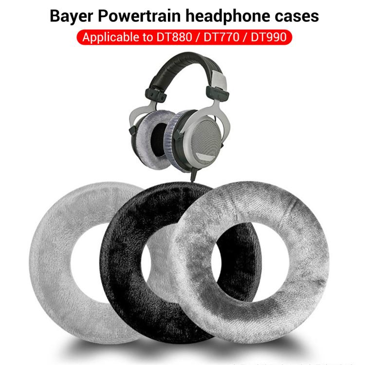 XDcase 1 par de almohadillas de terciopelo para auriculares, pieza de repuesto con herramienta de palanca, For Beyerdynamic DT770 / DT880 / DT990