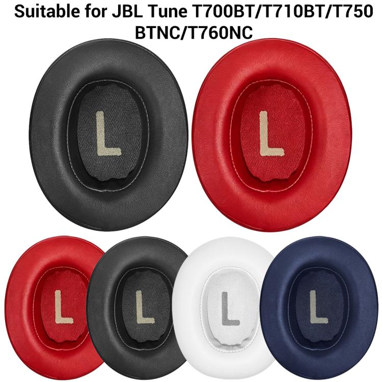 XDcase 1 par de almohadillas de cuero proteico para auriculares, pieza de repuesto con herramienta de palanca, For JBL Tune T700BT / T710BT / T750BTNC / T760NC
