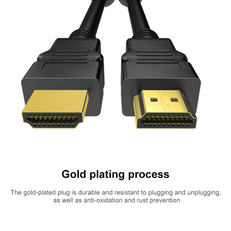 Cable de conexión de vídeo HDMI 2.0 4K HD chapado en oro para decodificador de TV, monitor de PC y proyectores., 1m, 1.5m, 2m, 3m, 5m, 8m, 10m, 15m, 20m
