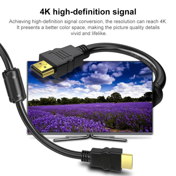 Cable de conexión de vídeo HDMI 2.0 4K HD chapado en oro para decodificador de TV, monitor de PC y proyectores., 1m, 1.5m, 2m, 3m, 5m, 8m, 10m, 15m, 20m