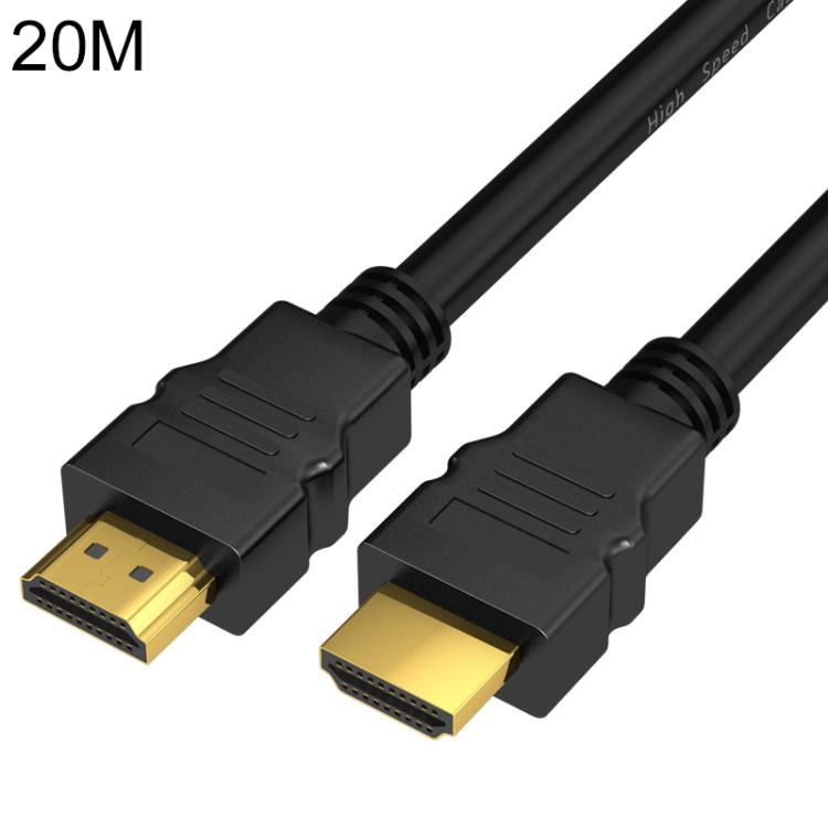 Cable de conexión de vídeo HDMI 2.0 4K HD chapado en oro para decodificador de TV, monitor de PC y proyectores., 1m, 1.5m, 2m, 3m, 5m, 8m, 10m, 15m, 20m