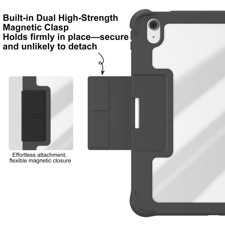 Funda para tablet plegable en forma de Y de piel vegana Mutural LiShi Series, For iPad 2025 / 2022, For iPad Air 11 2026 / 2025 / 2024
