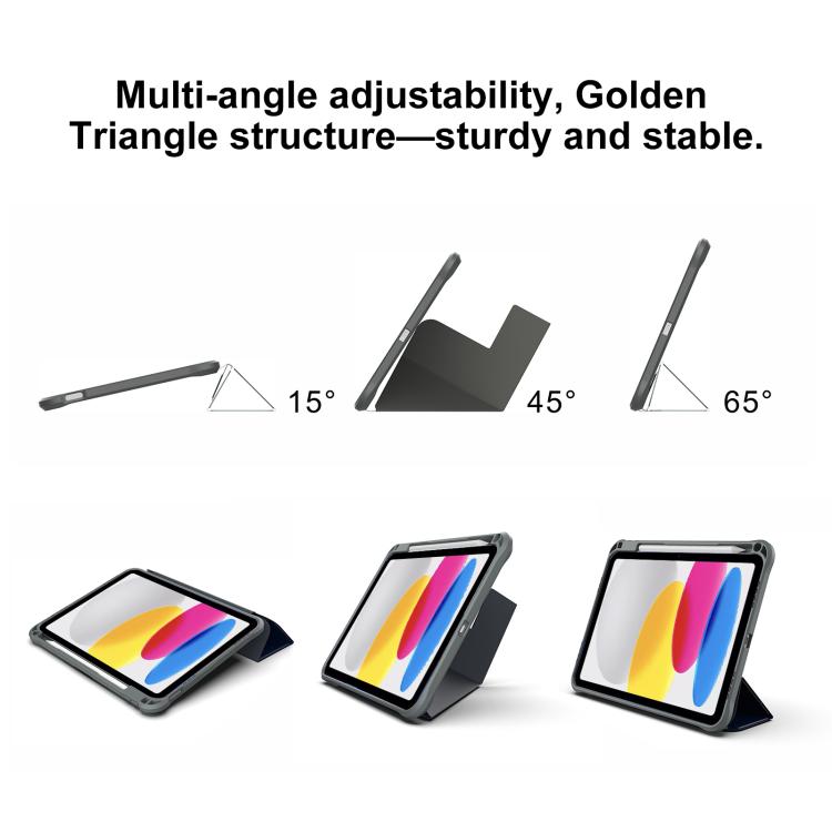 Funda para tablet plegable en forma de Y de piel vegana Mutural LiShi Series, For iPad 2025 / 2022, For iPad Air 11 2026 / 2025 / 2024