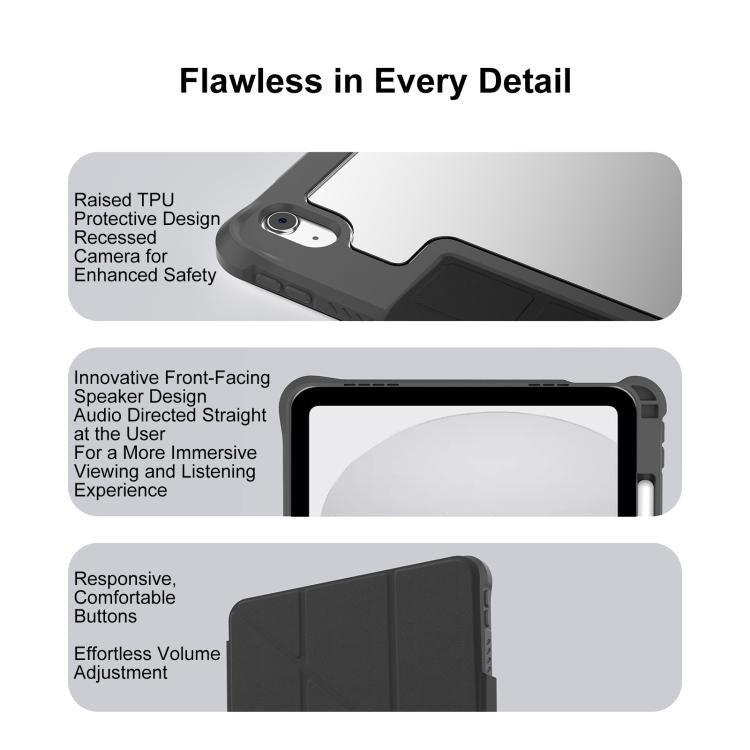 Funda para tablet plegable en forma de Y de piel vegana Mutural LiShi Series, For iPad 2025 / 2022, For iPad Air 11 2026 / 2025 / 2024
