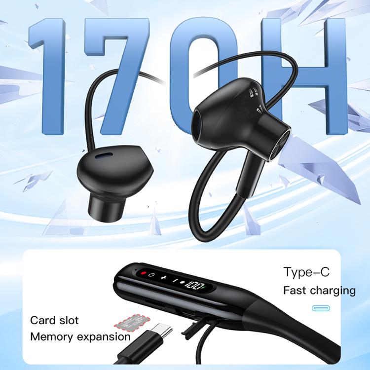Auriculares deportivos Bluetooth con banda magnética para el cuello TOTU BE-5-SP con batería de larga duración de 500 mAh, BE-5-SP