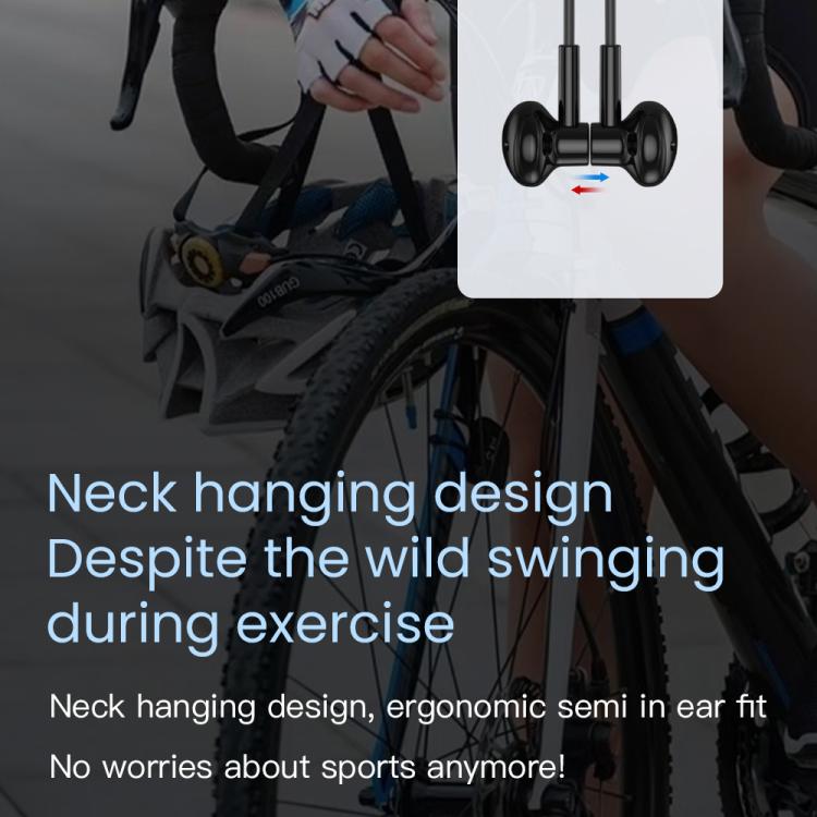 Auriculares deportivos Bluetooth con banda magnética para el cuello TOTU BE-5-SP con batería de larga duración de 500 mAh, BE-5-SP