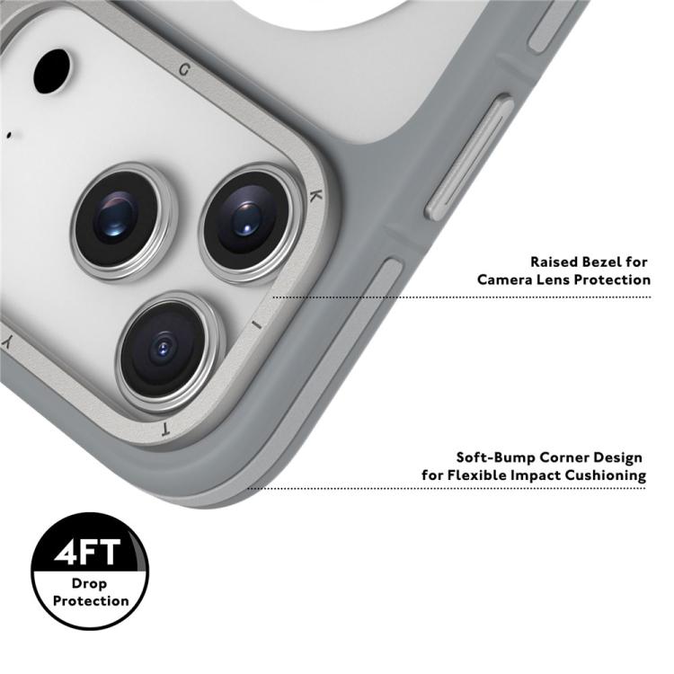 Funda magnética híbrida para teléfono YOUNGKIT Rocky Sand con acabado mate y textura suave al tacto, fabricada en TPU y PC., For iPhone 17 Pro Max, For iPhone 17 Pro