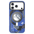 Funda magnética para teléfono YOUNGKIT Starship Series con soporte giratorio IMD TPU, For iPhone 17 Pro Max, For iPhone 17 Pro